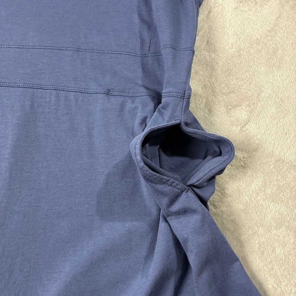 Toad & Co Summer Dance Sleeveless Dress Organic Cotton Blue Women's M Granola - Picture 5 of 12